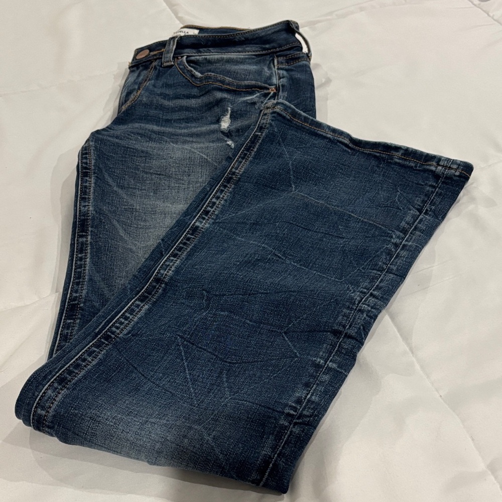BKE Dark Blue Distressed Jeans